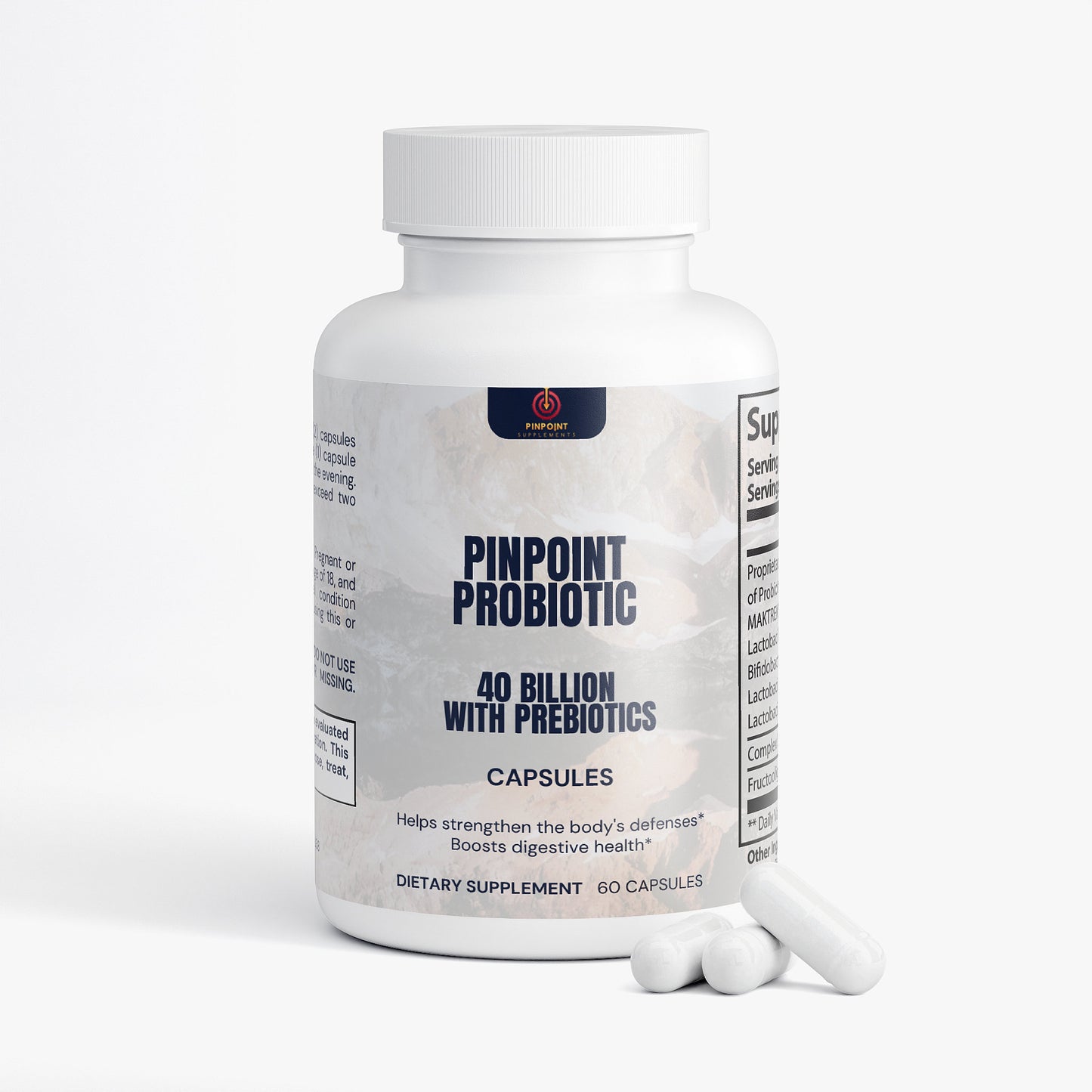 Pinpoint Probiotic 40 Billion with Prebiotics