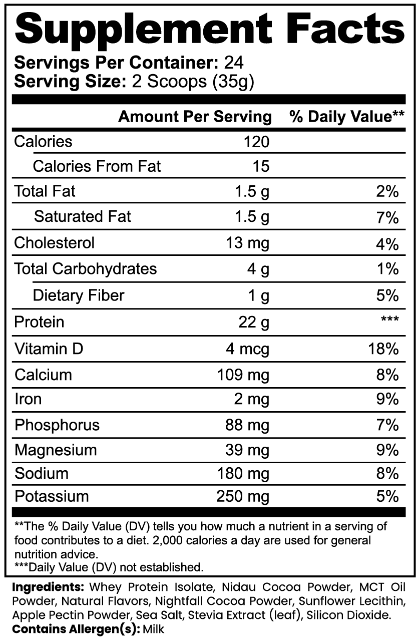 Bullseye Advanced Whey Protein Isolate Chocolate