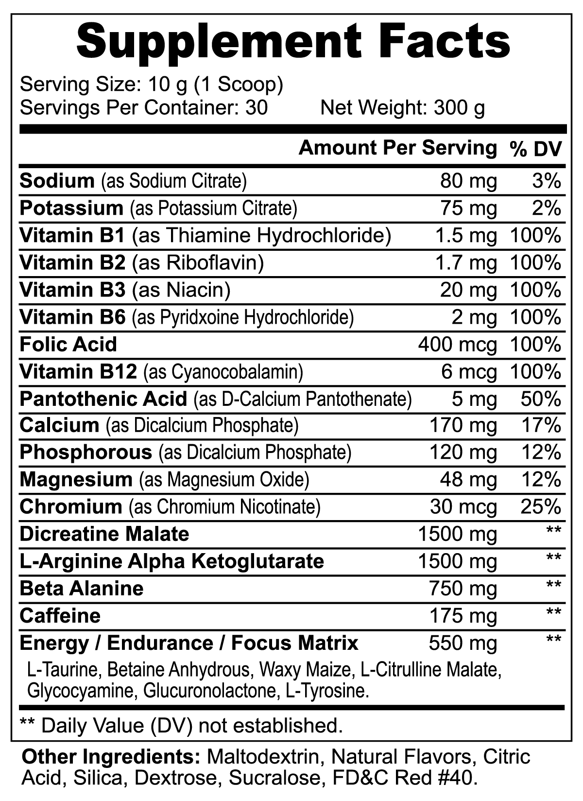 TARGET LOCK Pre-Workout