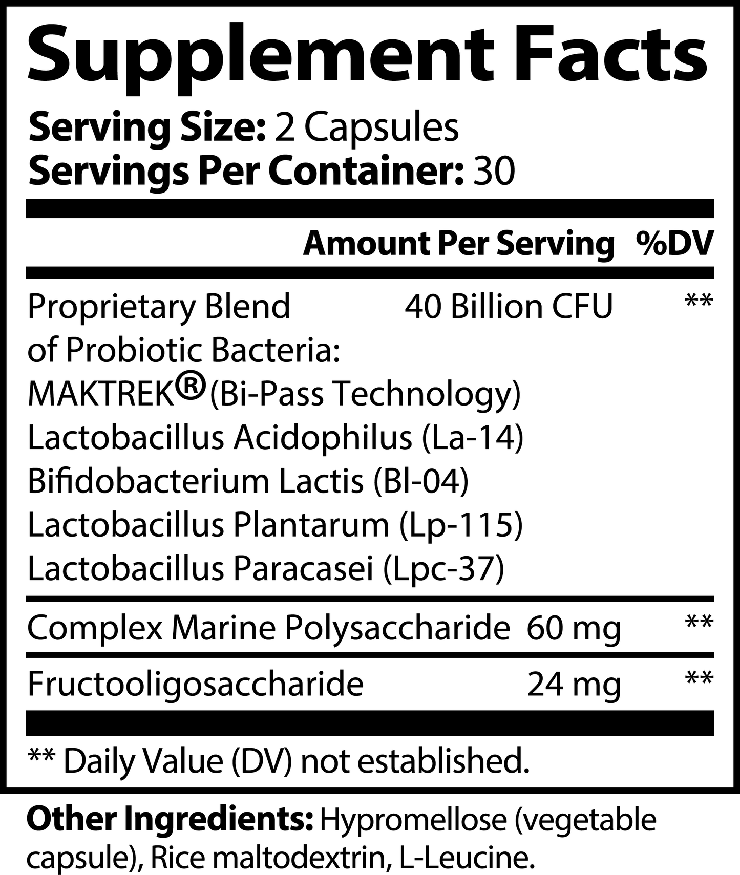 Pinpoint Probiotic 40 Billion with Prebiotics