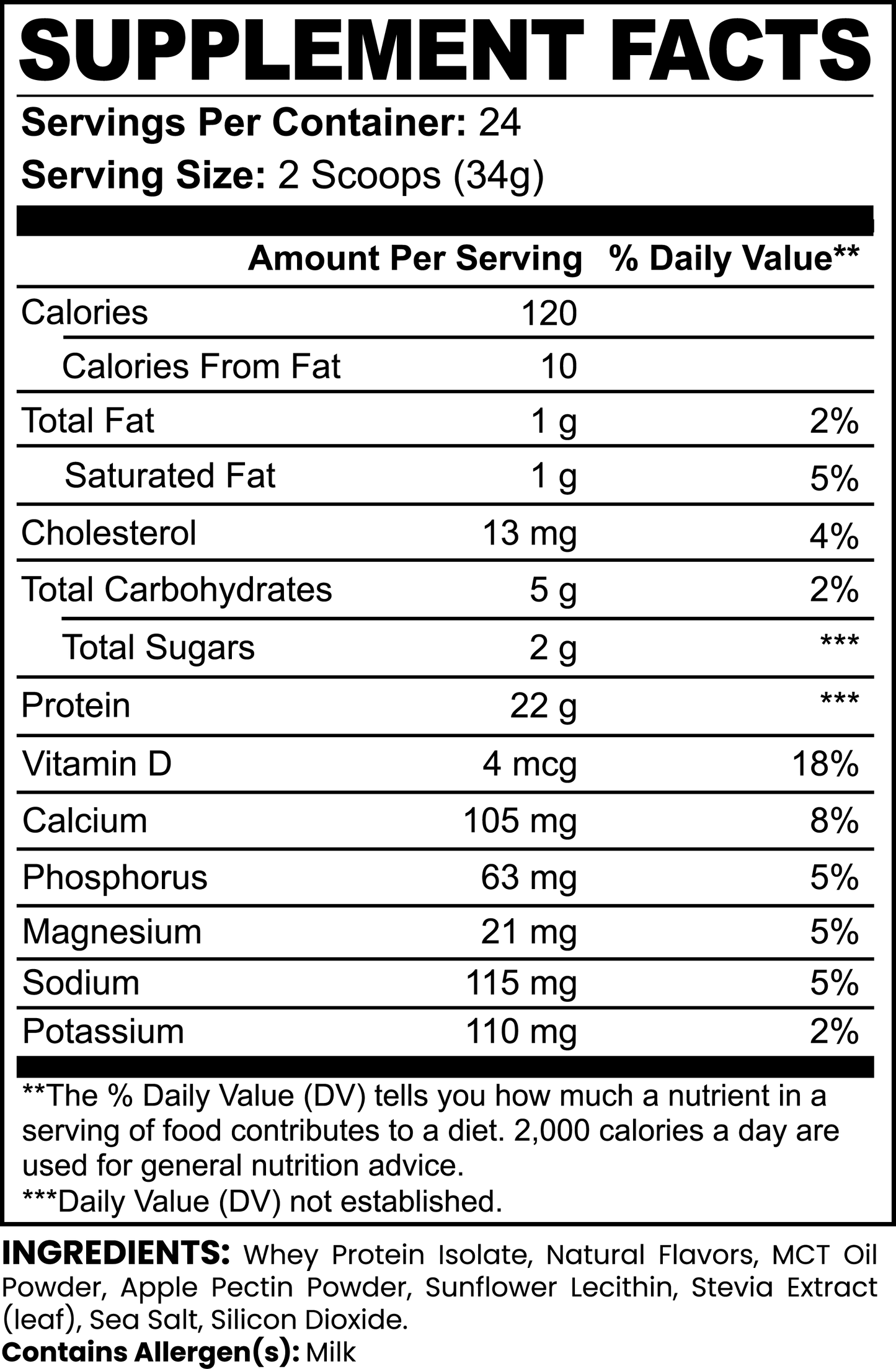 Bulleye Whey Protein Isolate Vanilla