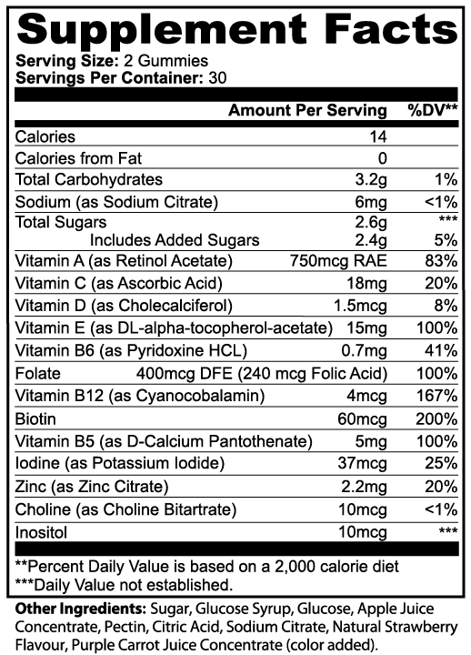 Foresight Multivitamin Gummy Bears